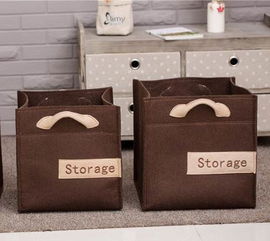 厂家直销爆款毛毡折叠收纳包 家居收纳新选择，桌面整理更轻松